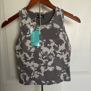 CRANE Camo Print SPORT BRA TOP